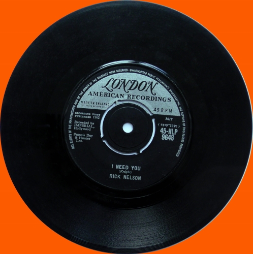 Rick Nelson – It's Up To You – 45-HLP 9648