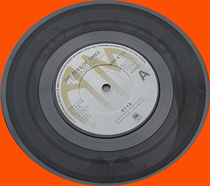 Styx – The Best Of Times A&M Records – AMS 8102
