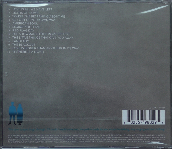 U2 – Songs Of Experience Island Records – 5798029