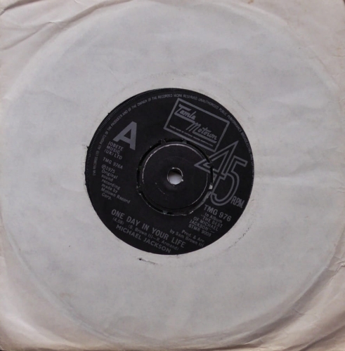 Michael Jackson – One Day In Your Life Tamla Motown – TMG 976