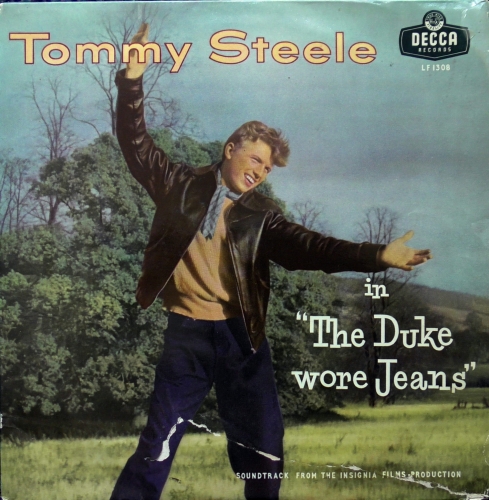 Tommy Steele ‎– The Duke Wore Jeans Decca ‎– LF 1308 10", Album