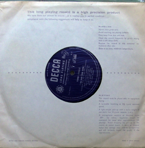 Tommy Steele ‎– The Duke Wore Jeans Decca ‎– LF 1308 10", Album