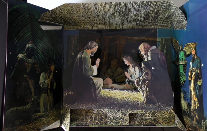 Various ‎– Die schönsten Deutschen Weihnachtslieder - Mit kostbarer plastischer Weihnachtskrippe Polydor ‎– 237 480 SLPHM