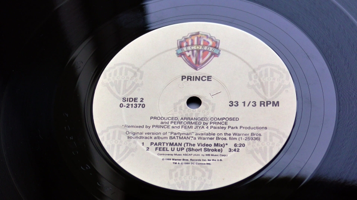 Prince ‎– Partyman Warner Bros. Records ‎– 9 21370-0  PROMO COPY