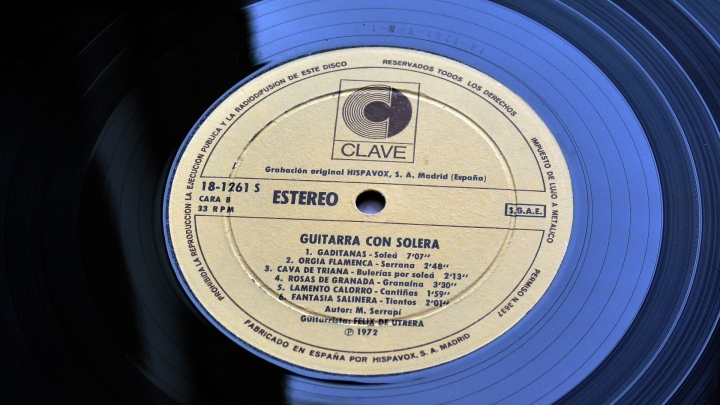 Félix De Utrera ‎– Guitarra Con Solera Clave Records ‎– 18 - 1261 S