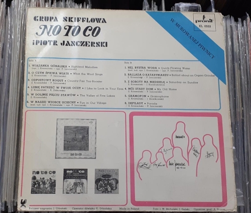 Grupa Skifflowa No To Co I Piotr Janczerski ‎– W Murowanej Piwnicy Pronit ‎– XL 0553