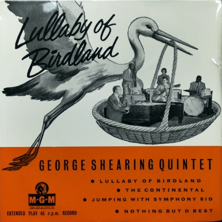 The George Shearing Quintet ‎– Lullaby Of Birdland MGM Records – MGM-EP 607