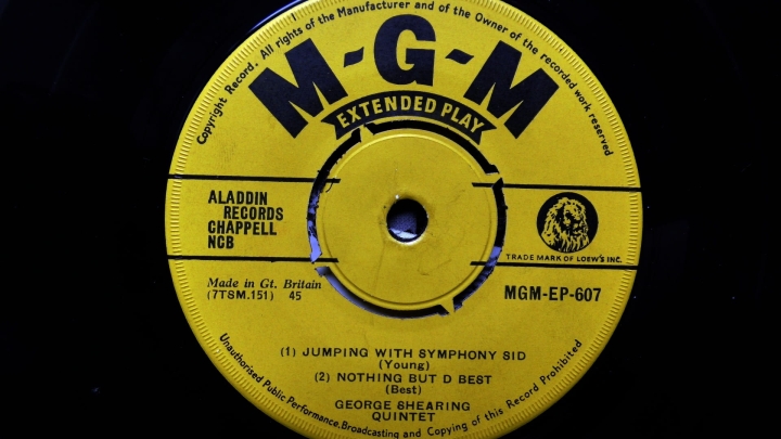 The George Shearing Quintet ‎– Lullaby Of Birdland MGM Records – MGM-EP 607