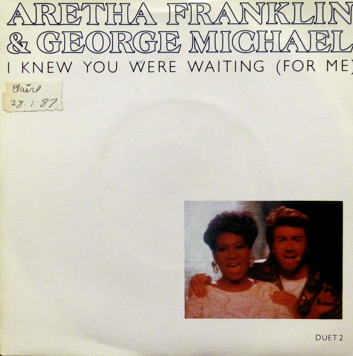 Aretha Franklin & George Michael ‎– I Knew You Were Waiting (For Me) Epic ‎– DUET 2