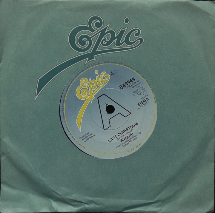 Wham! ‎– Everything She Wants (Remix) / Last Christmas Epic ‎– QA 4949