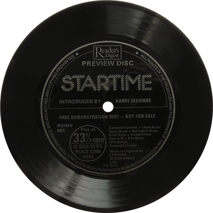 Harry Secombe ‎– Startime  Reader's Digest ‎– RDIME 893