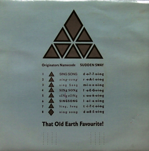 Sudden Sway ‎– Singsong Blanco Y Negro ‎– NEG18V8