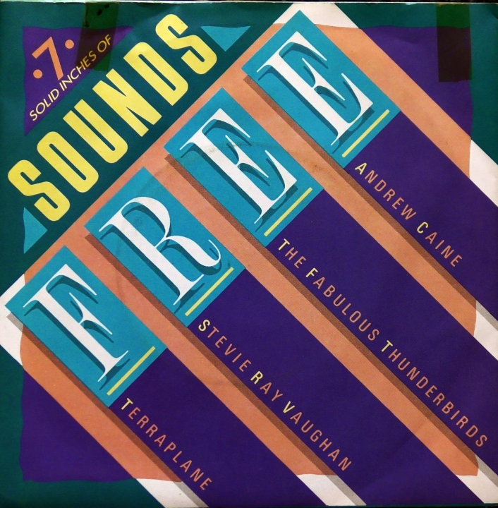 Various ‎– 7 Solid Inches Of Sounds  Epic ‎– XPS 214 Stevie Ray Vaughan, Andrew Caine, Terraplane, The Fabulous Thunderbirds