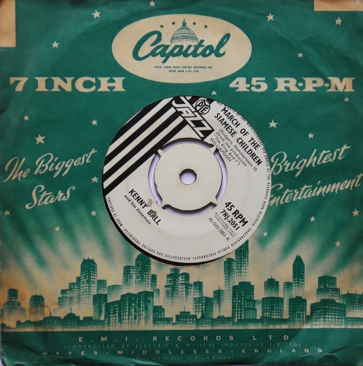 Kenny Ball And His Jazzmen ‎– March Of The Siamese Children Pye Jazz ‎– 7NJ.2051