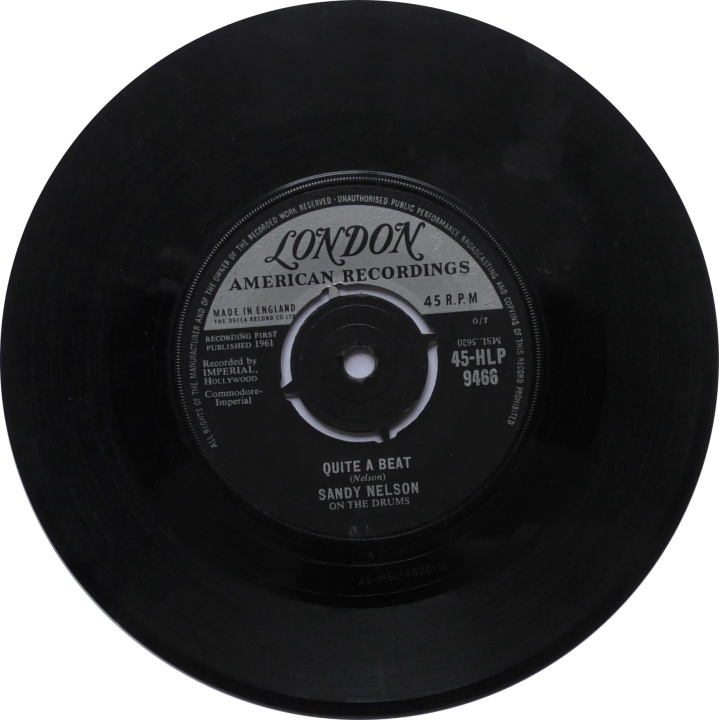 Sandy Nelson ‎– Let There Be Drums London American Recordings ‎– 45-HLP 9466