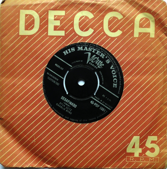 Stan Getz / Charlie Byrd ‎– Jazz Theme From Dr. Kildare / Desafinado His Master's Voice ‎– 45-POP 1061