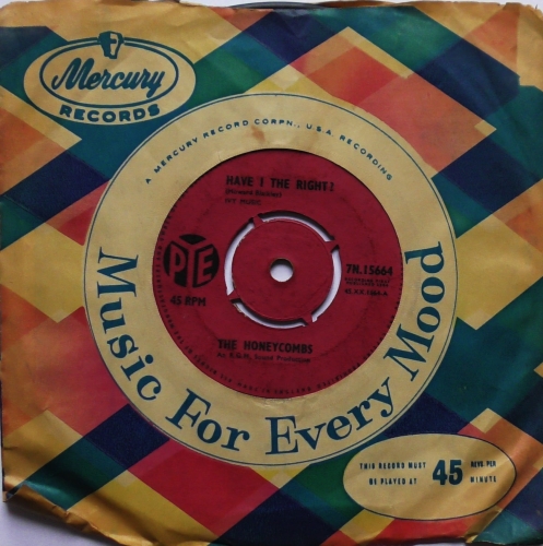 The Honeycombs ‎– Have I The Right? Pye Records ‎– 7N.15664
