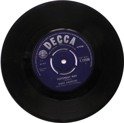 Chris Andrews – Yesterday Man Decca ‎– F.12236