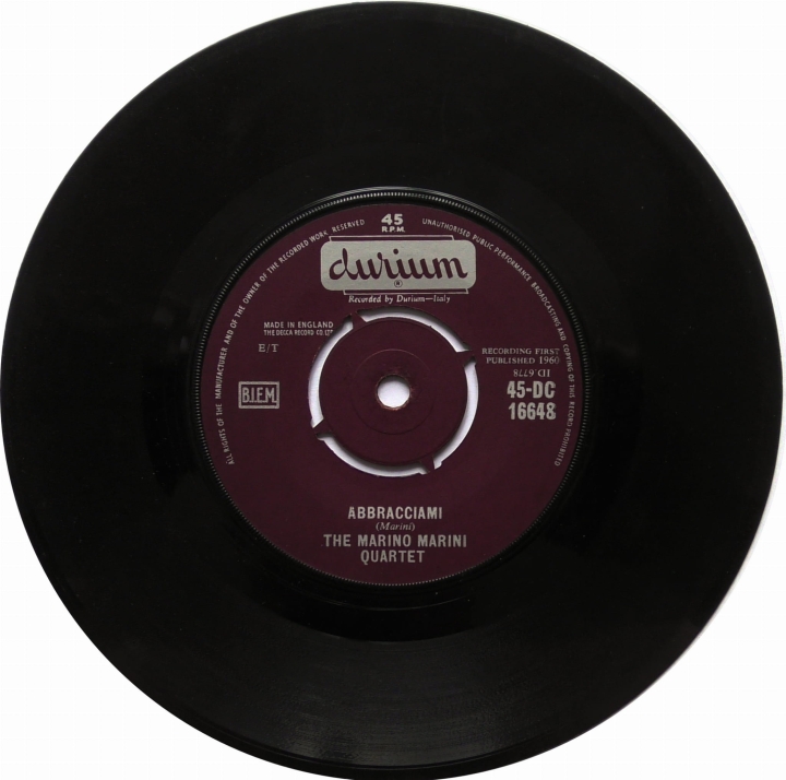 The Marino Marini Quartet – Mustapha Durium ‎– 45-DC 16648