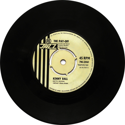Kenny Ball And His Jazzmen ‎– The Pay-Off Pye Jazz ‎– 7 NJ 2061