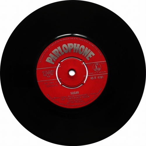 The Temperance Seven ‎– Pasadena Parlophone ‎– 45-R 4781