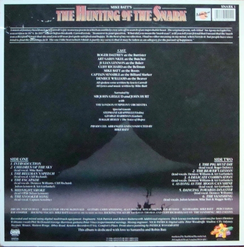Mike Batt ‎– The Hunting Of The Snark +Booklet  SNARK 1  Stereo