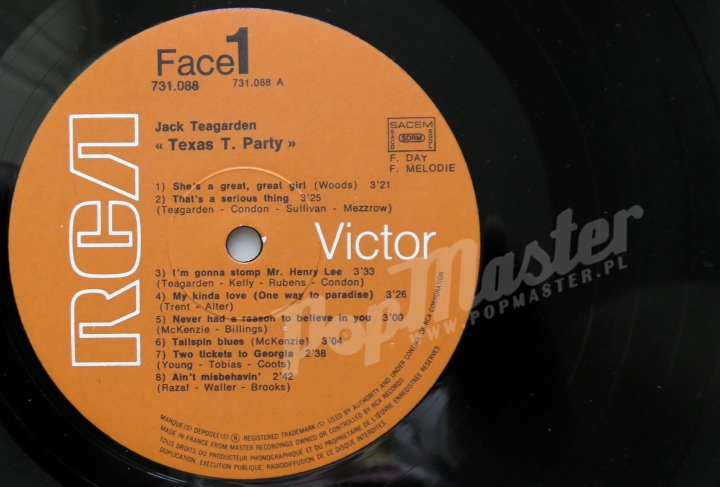 JJack Teagarden Texas T. Party RCA Victor 731 088 Jazz_Vinyl_Schallplatten