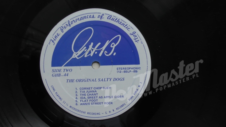 The Original Salt Dogs GHB-44 Виниловые Пластинки Джаз Dixieland Jazz
