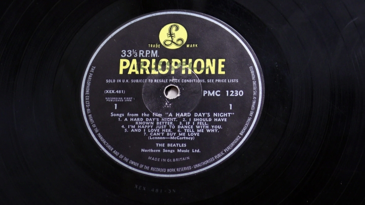 The Beatles – A Hard Day's Night Parlophone – PMC 1230 XEX 481 - 3N / XEX 482 - 3N