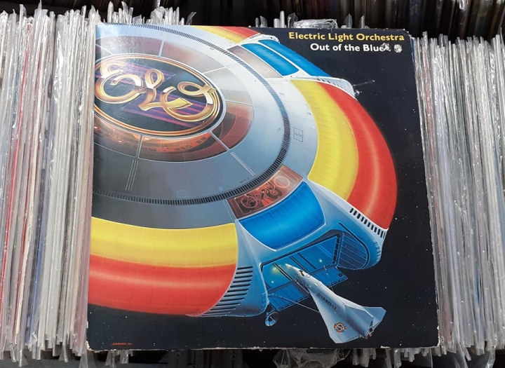 Electric Light Orchestra ‎– Out Of The Blue Jet Records ‎– JT-LA823-L2 + Statek kosmiczny, plakat