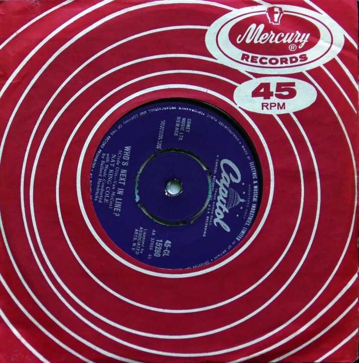 Nat King Cole – Dear Lonely Hearts / Who's Next In Line? Capitol Records – 45-CL 15280