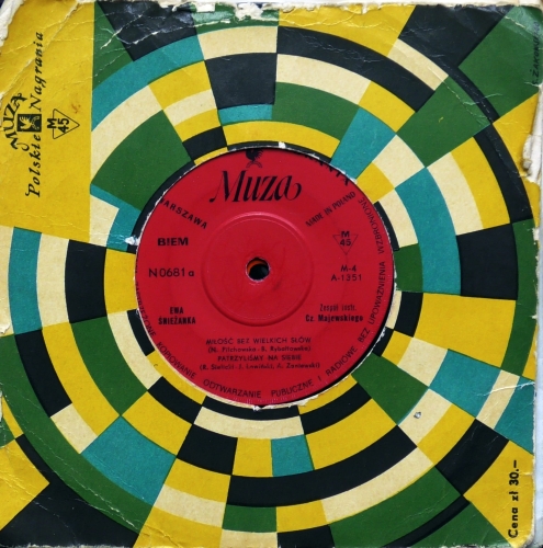 Ewa Śnieżanka – Miłość Bez Wielkich Słów Polskie Nagrania Muza – N 0681