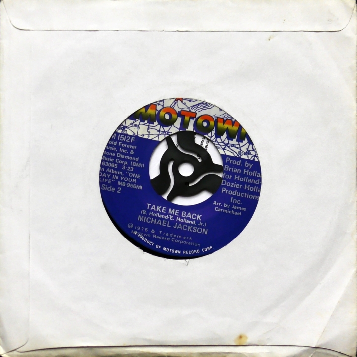 Michael Jackson – One Day In Your Life / Take Me Back Motown – M 1512F