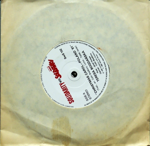 Teresa Bogdańska / Maciej Chodźko-Zajko - Christmas Carol - Poland '81' - The Ballad Of Janek From Gdynia Solidarity with Solidarity SwS 102