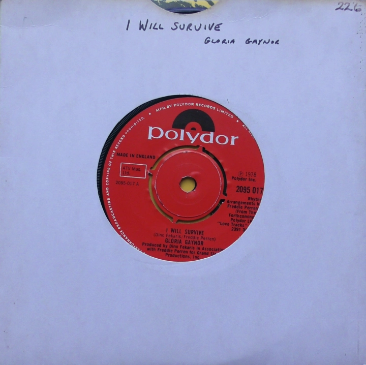 Gloria Gaynor – I Will Survive Polydor – 2095 017