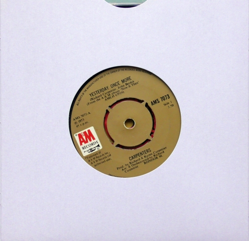 Carpenters – Yesterday Once More A&M Records – AMS 7073