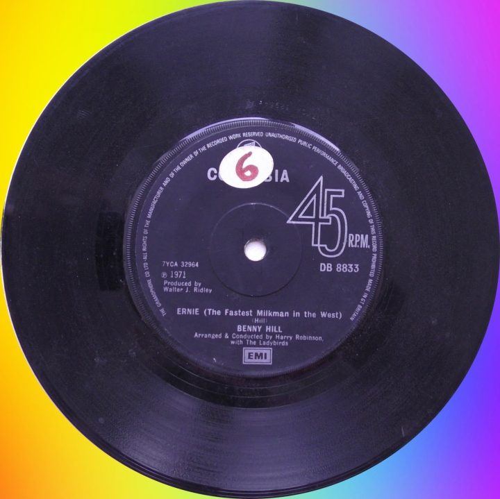 Benny Hill – Ernie (The Fastest Milkman In The West) Columbia – DB 8833
