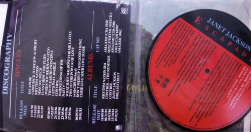 Janet Jackson – Escapade A&M Records – USAP 684