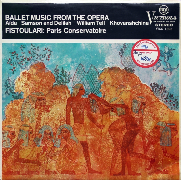 Paris Conservatoire Orchestra, Anatole Fistoulari – Ballet Music From The Opera RCA Victrola – VICS 1206
