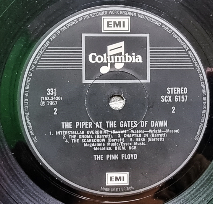 The Pink Floyd – The Piper At The Gates Of Dawn Columbia – SCX 6157