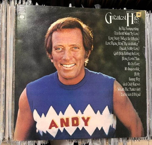 Andy Williams – Andy William's Greatest Hits Vol 2 Label: CBS – S 65151