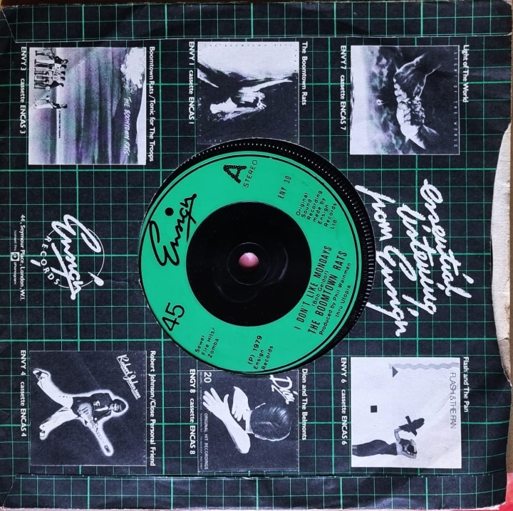 The Boomtown Rats – I Don't Like Mondays Ensign – ENY 30