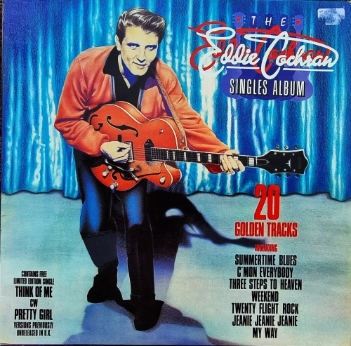 Eddie Cochran – The Eddie Cochran Singles Album  United Artists Records – UAK 30244 + Poster + 7", 45 RPM, Limited Edition