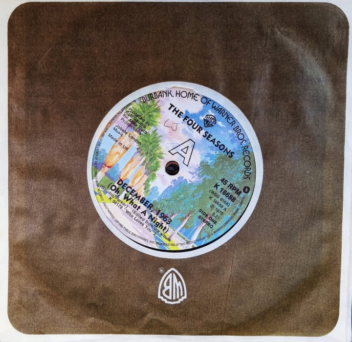 The Four Seasons – December, 1963 (Oh, What A Night) Warner Bros. Records – K 16688