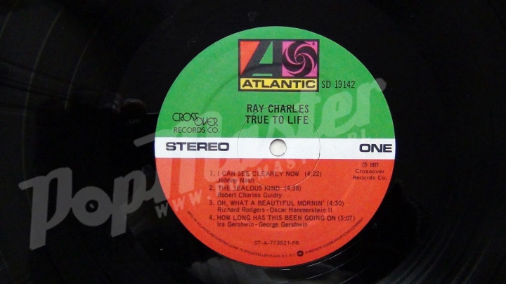 Ray Charles True To Life SD 19142 cut out Cover