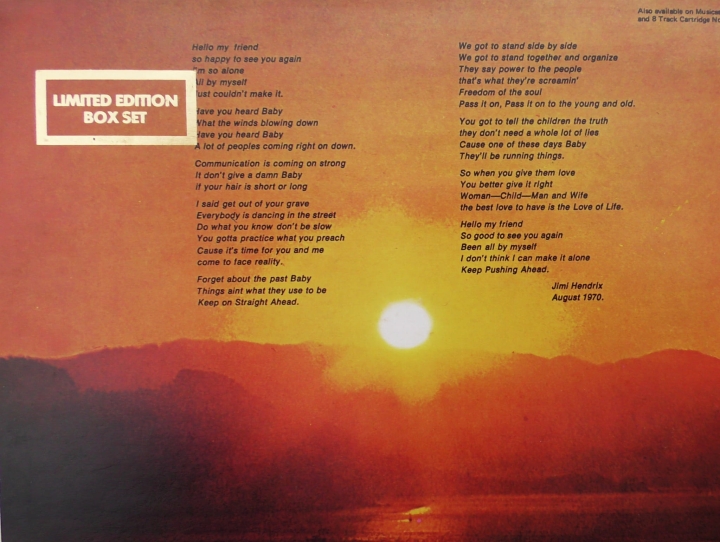 Jimi Hendrix – The Cry Of Love Polydor – 2302023