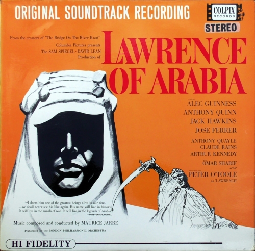 Maurice Jarre, The London Philharmonic Orchestra – Lawrence Of Arabia—Original Soundtrack Recording Pye International – NSPL.93001