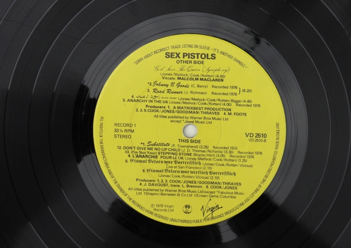Sex Pistols – The Great Rock 'N' Roll Swindle Virgin – VD 2510