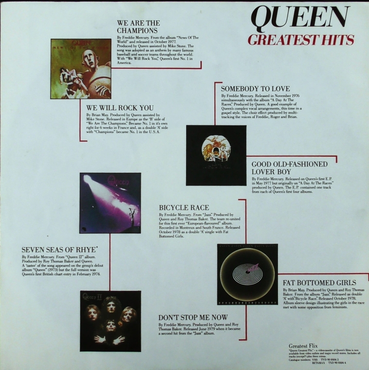 Queen – Greatest Hits EMI – 2C 070-78.071