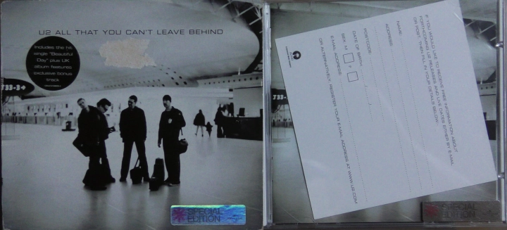 U2 – All That You Can't Leave Behind Island Records – CIDU212